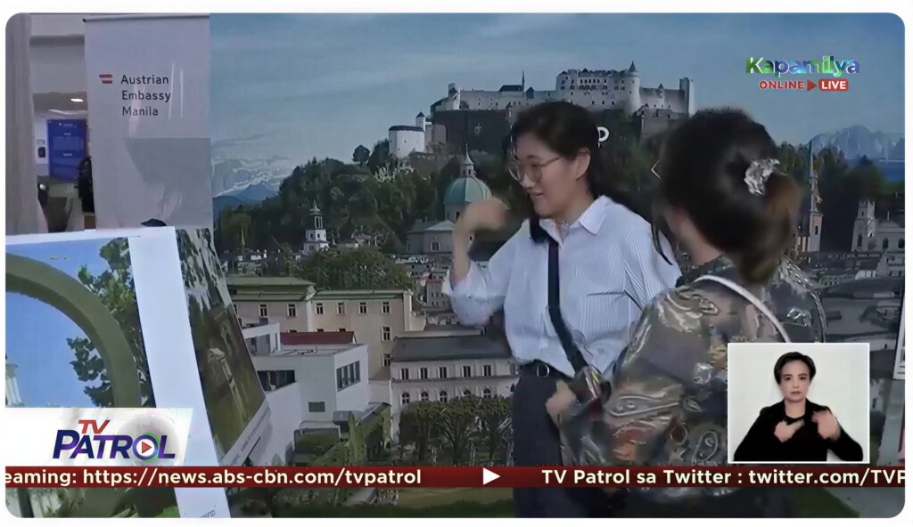 TV Patrol news report showing Philippine–Austria Friendship Week event with Austrian Embassy